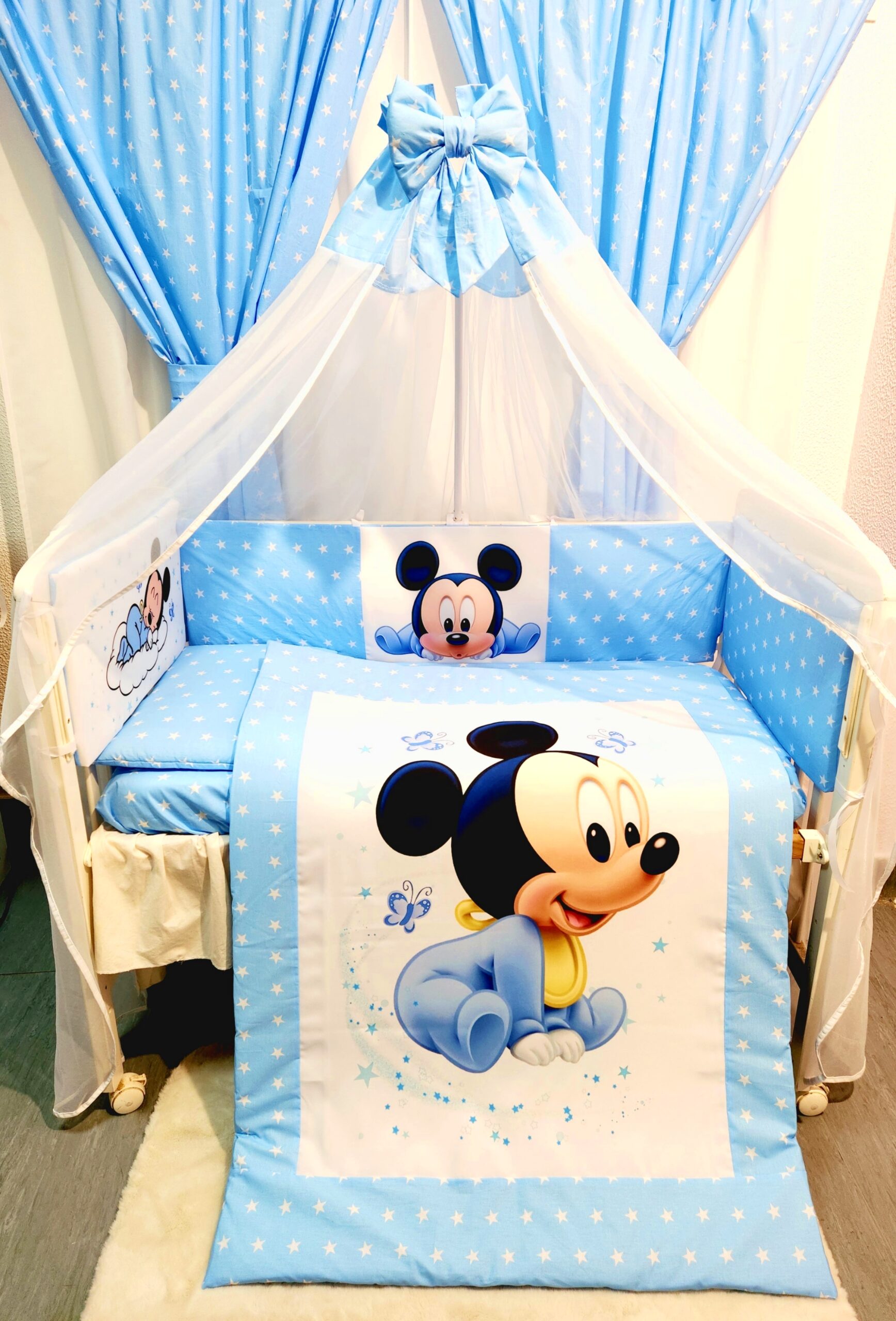 Modelo Proteção total «Mickey azul com estrelas»