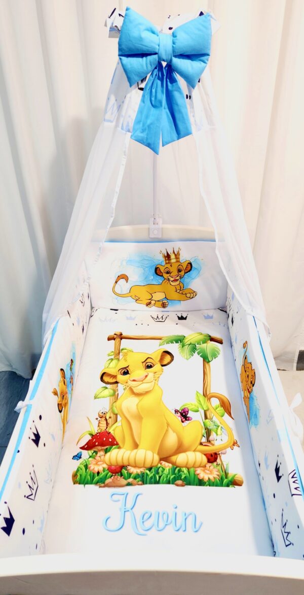 Modelo Proteção total «Rei Leão azul com coroas»