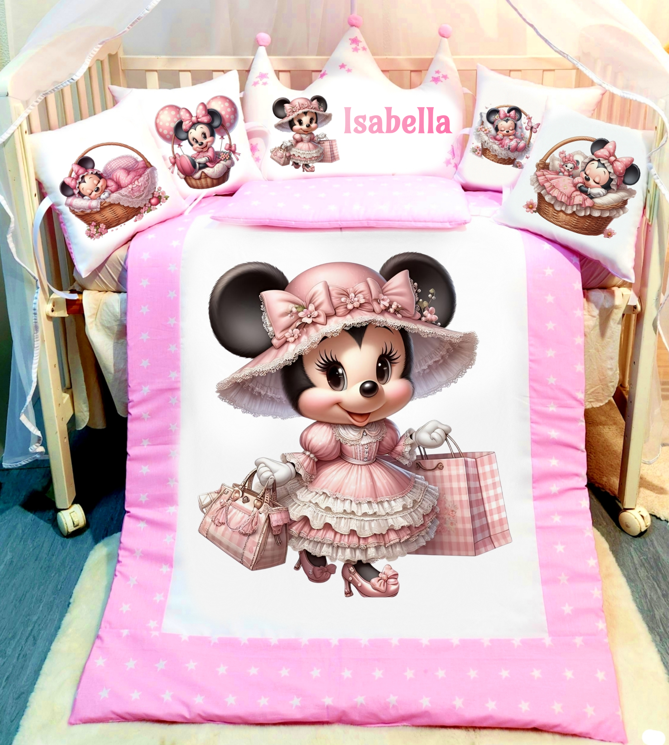 Modelo Coroa «Minnie estrelas»