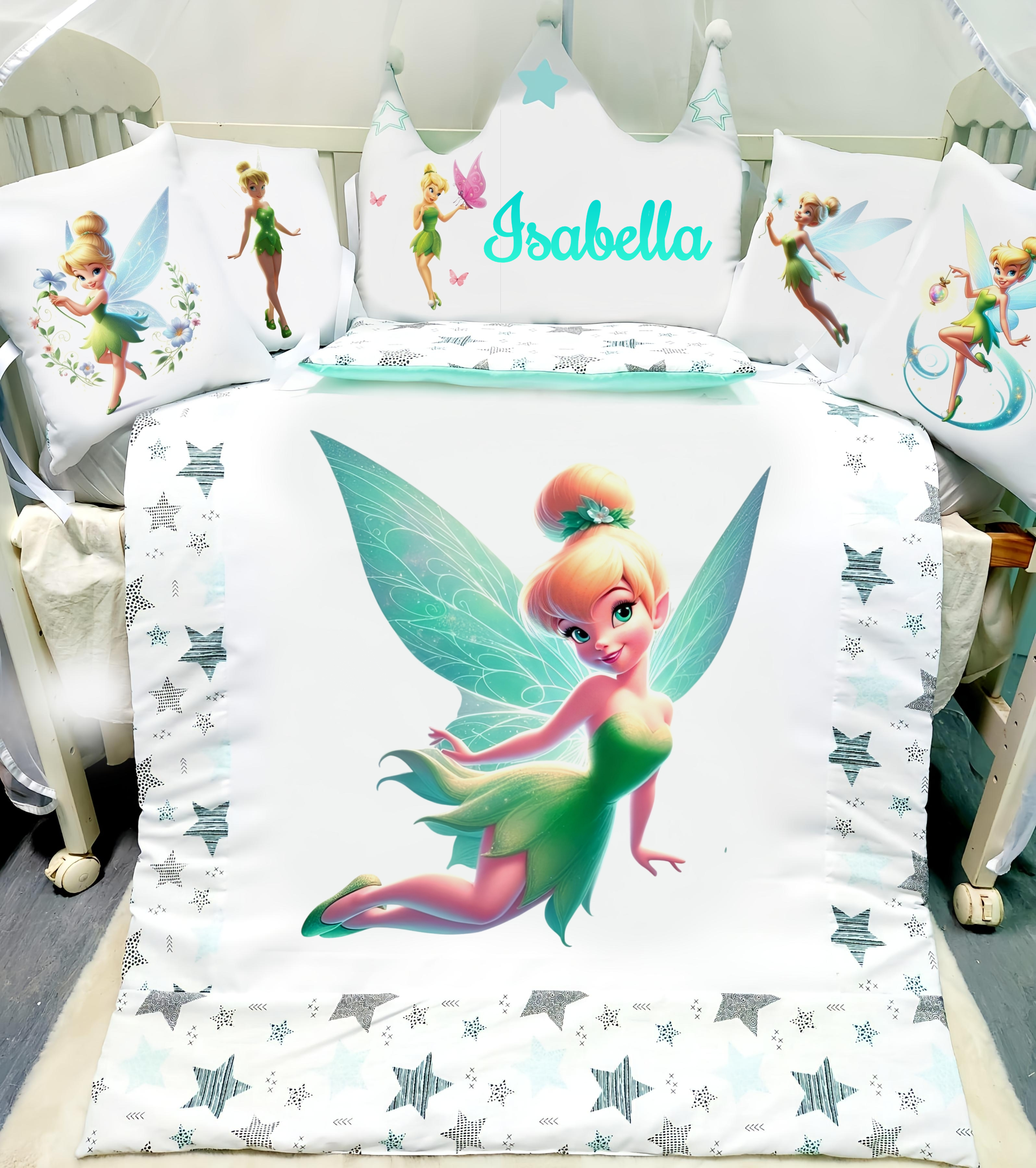 Modelo Coroa «Fada com estrelas verde agua»