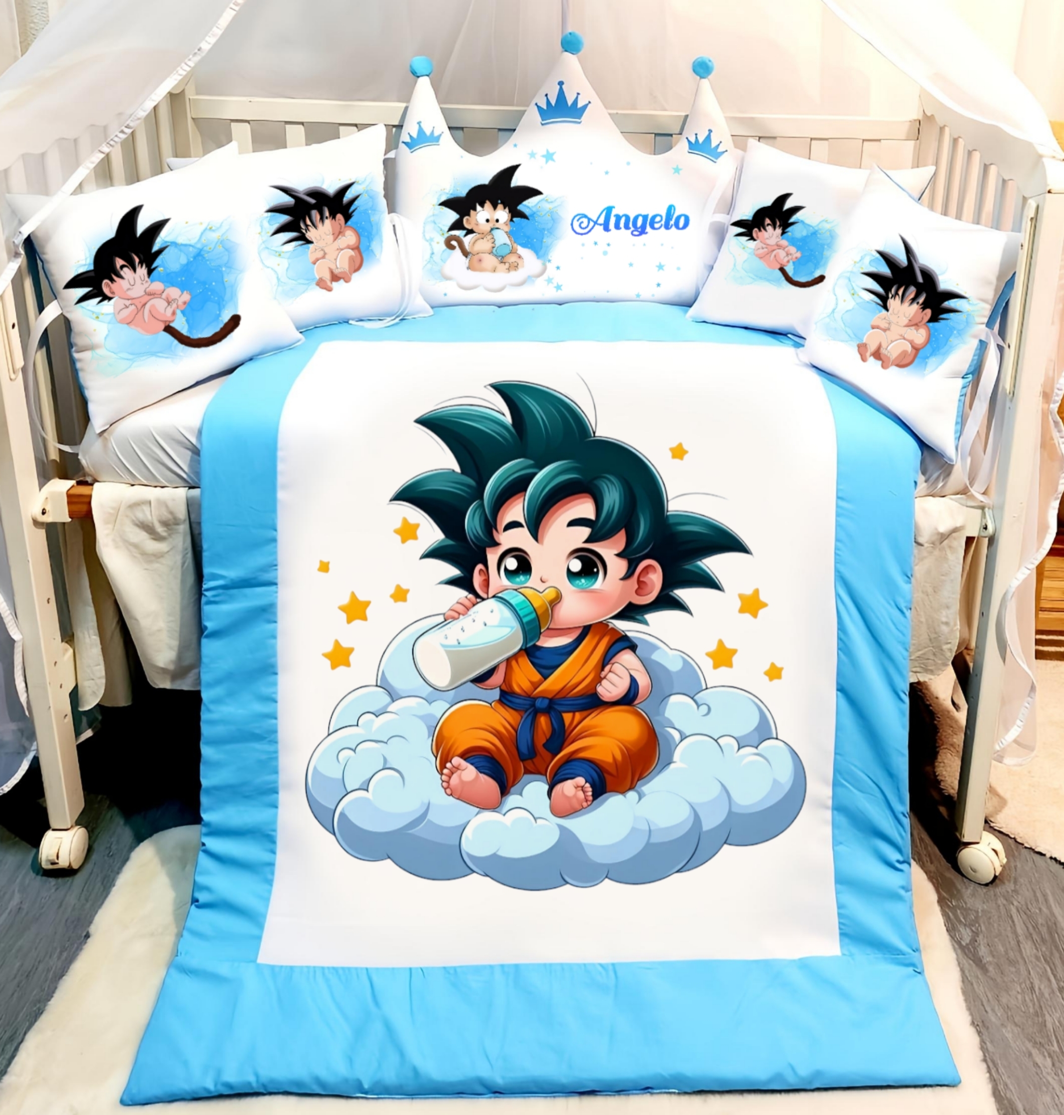 Modelo Coroa «Goku com nuvem»