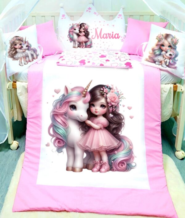 Modelo Coroa «Unicornio com princessa»