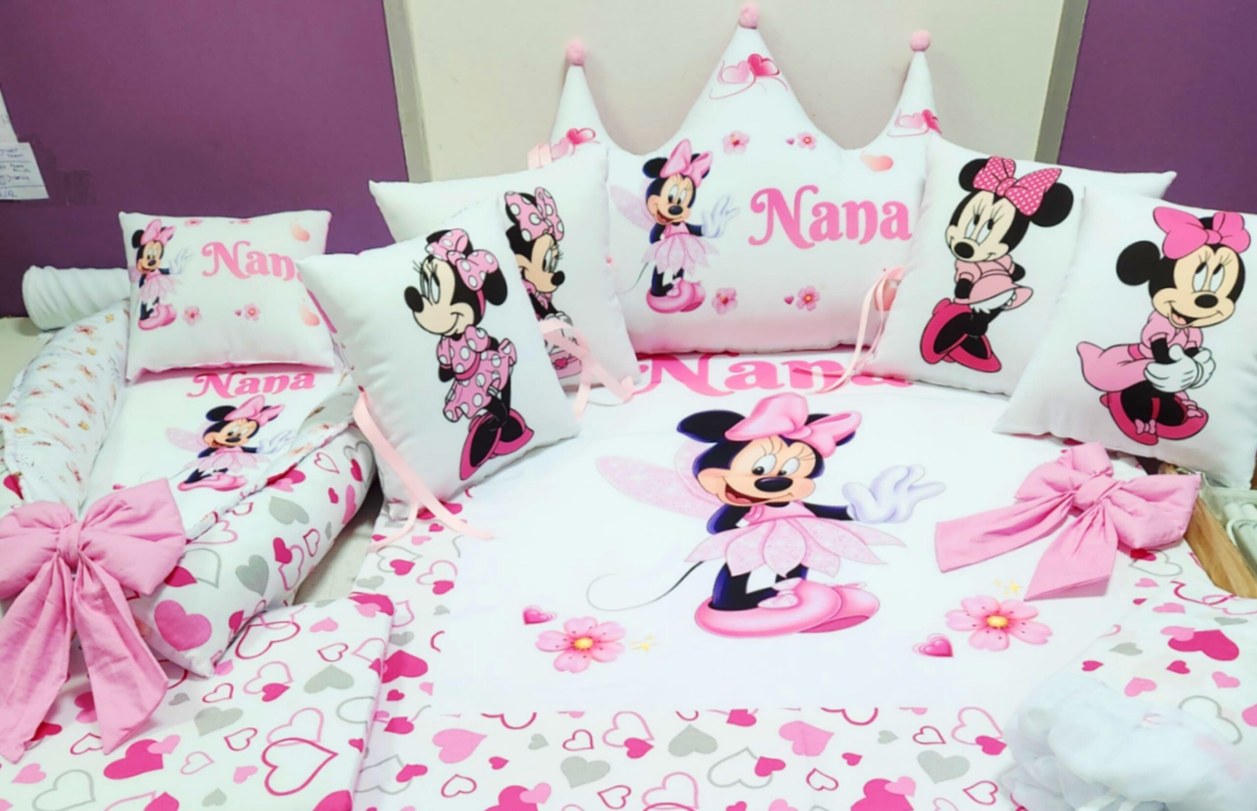 Modelo Coroa «Fada Minnie corações»