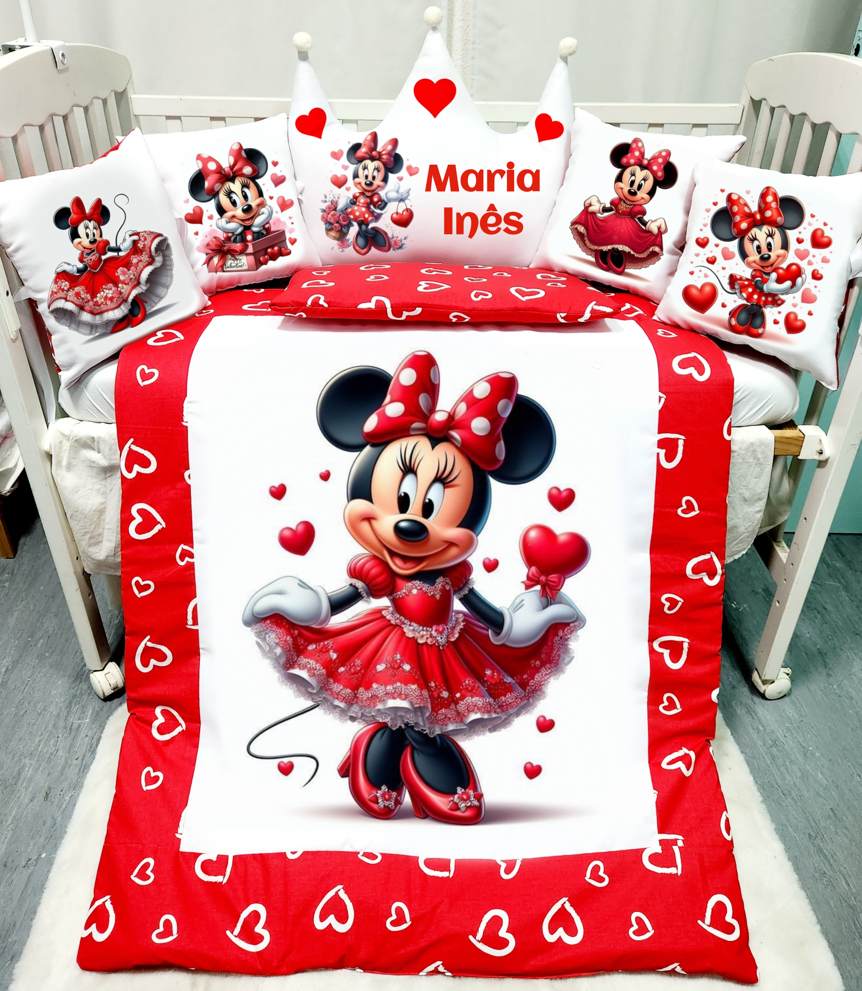 Modelo Coroa «Minnie vermelha»