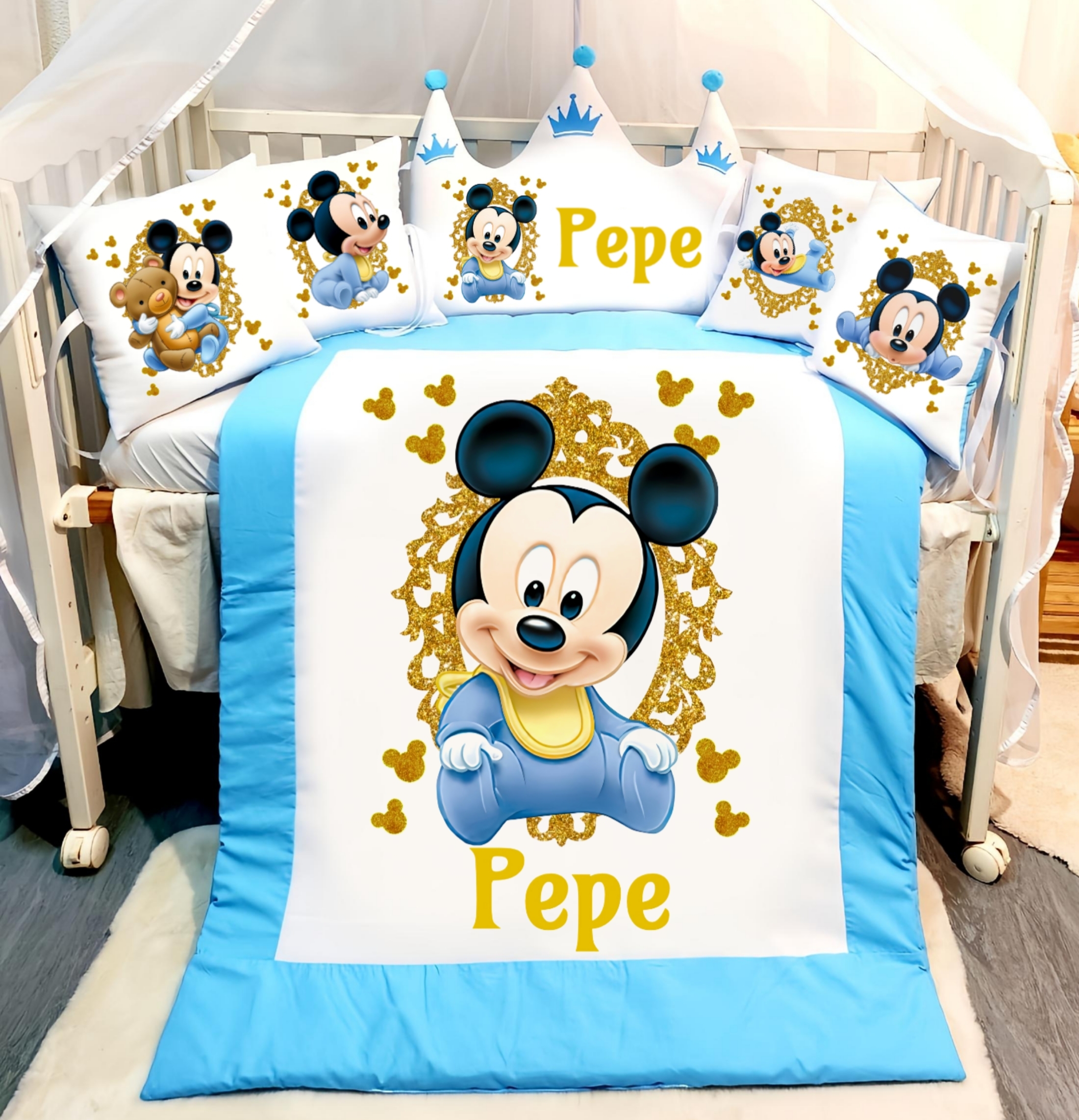 Modelo Coroa «Mickey dourado»