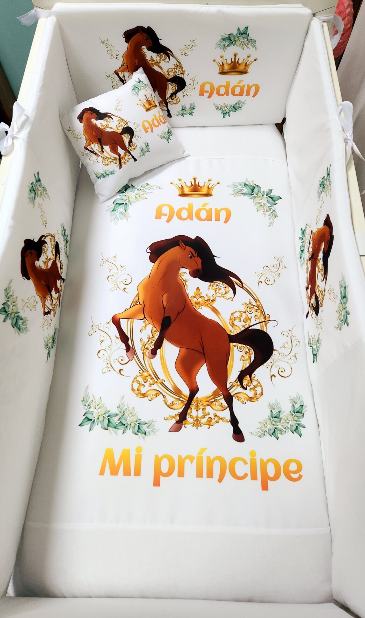 Modelo Proteção total «Cavalo com folhas»