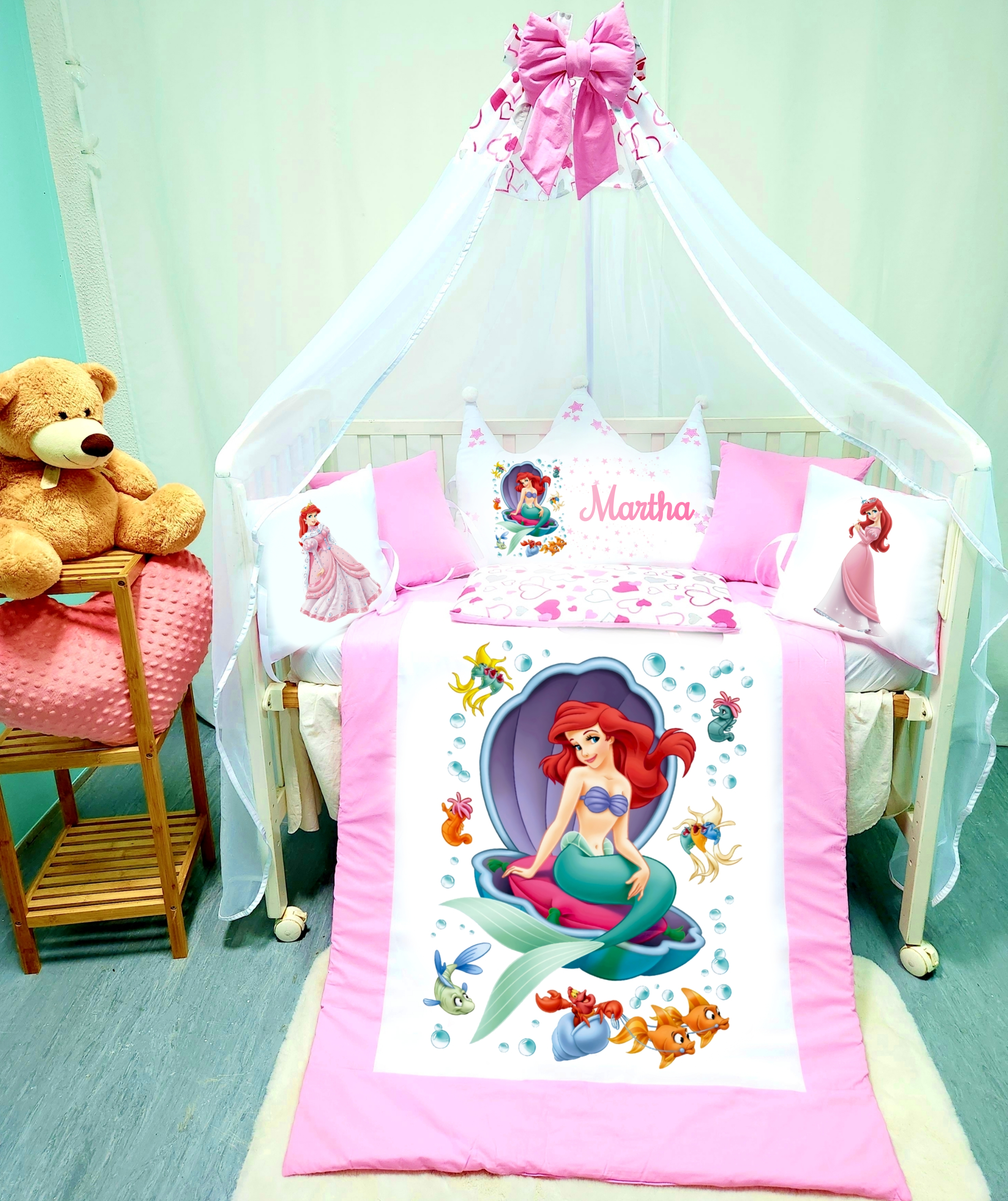 Modelo Coroa «Sereia rosa»