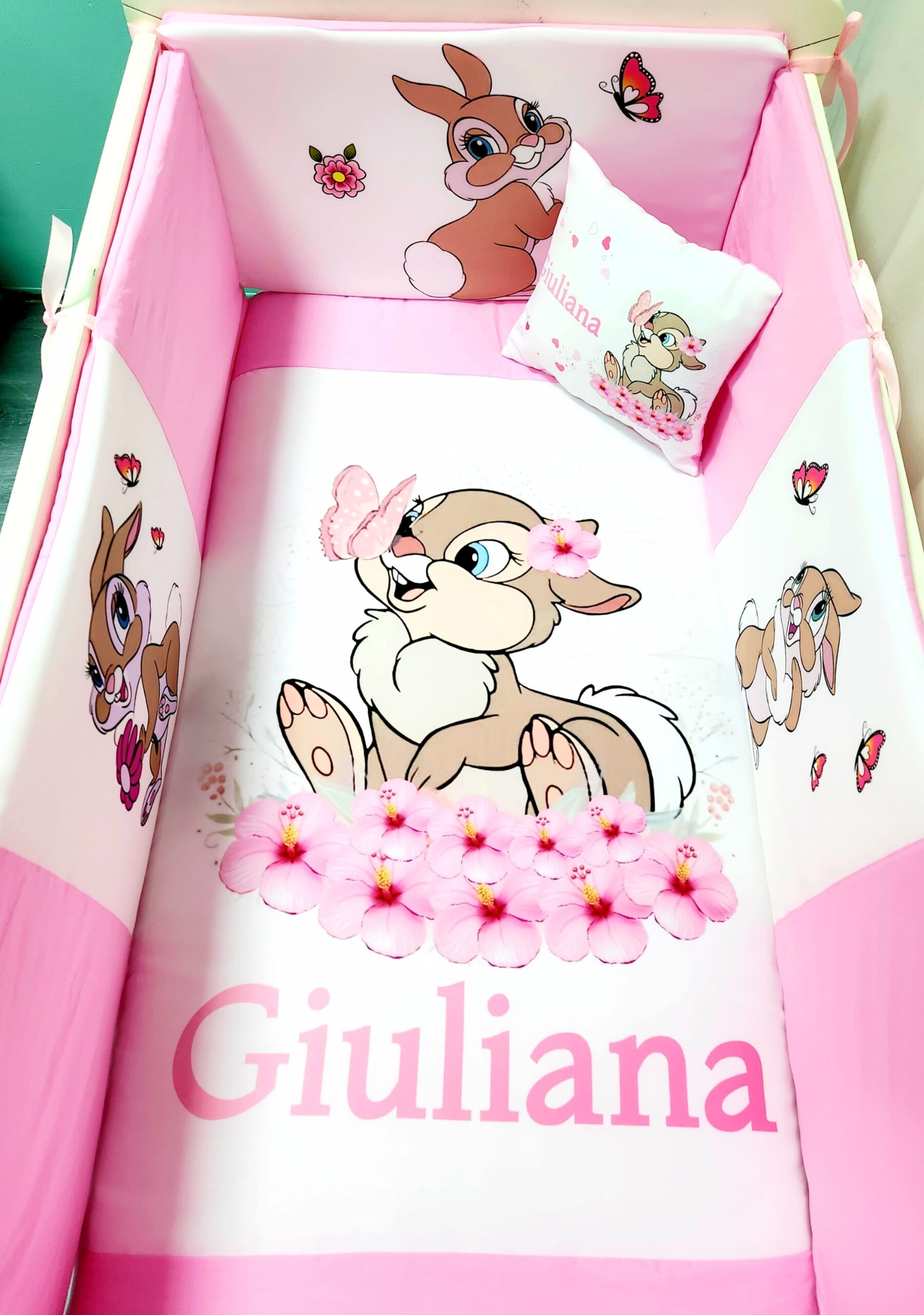 Modelo Proteção total «Coelhinha em flores»