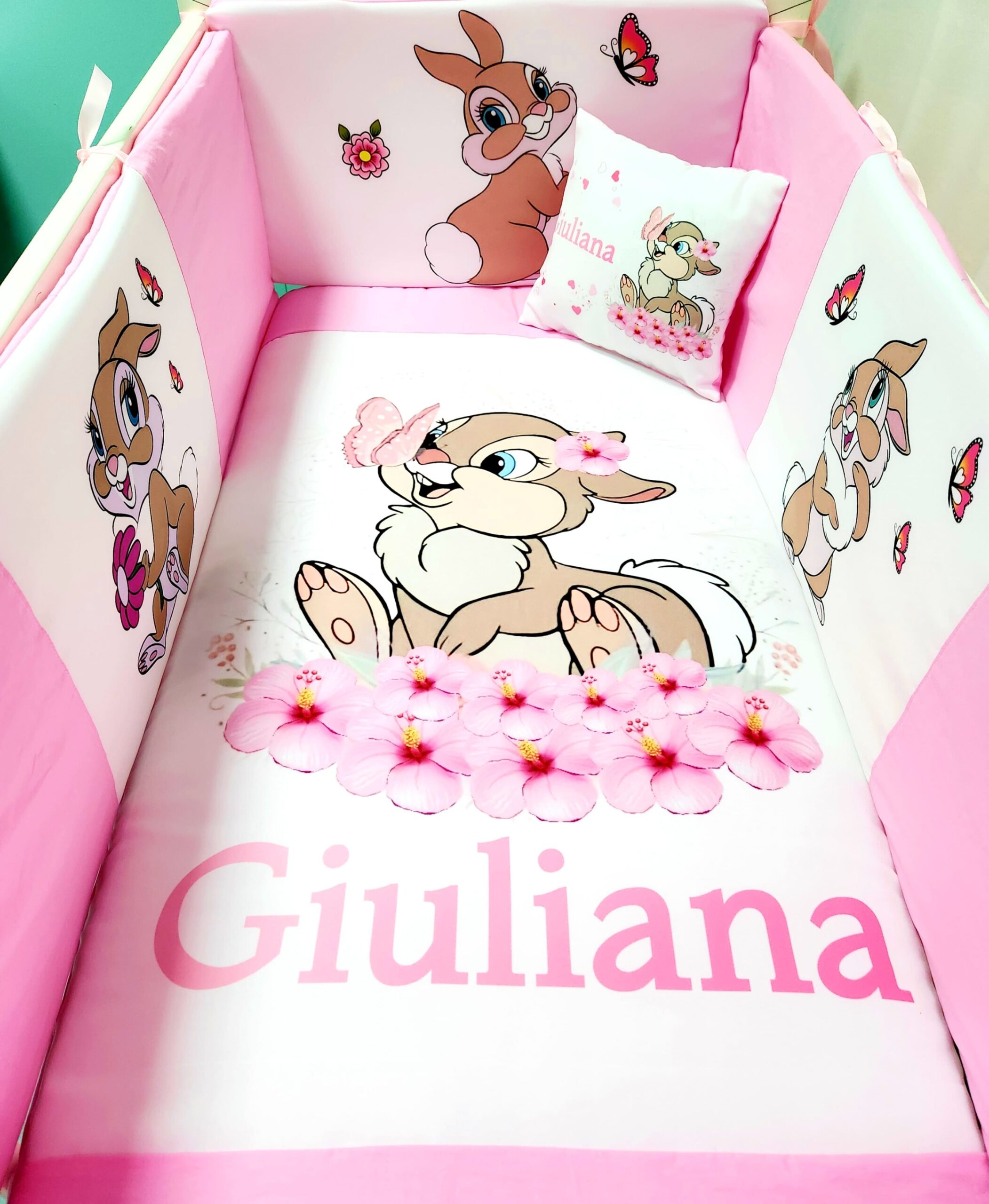 Modelo Proteção total «Coelhinha em flores»