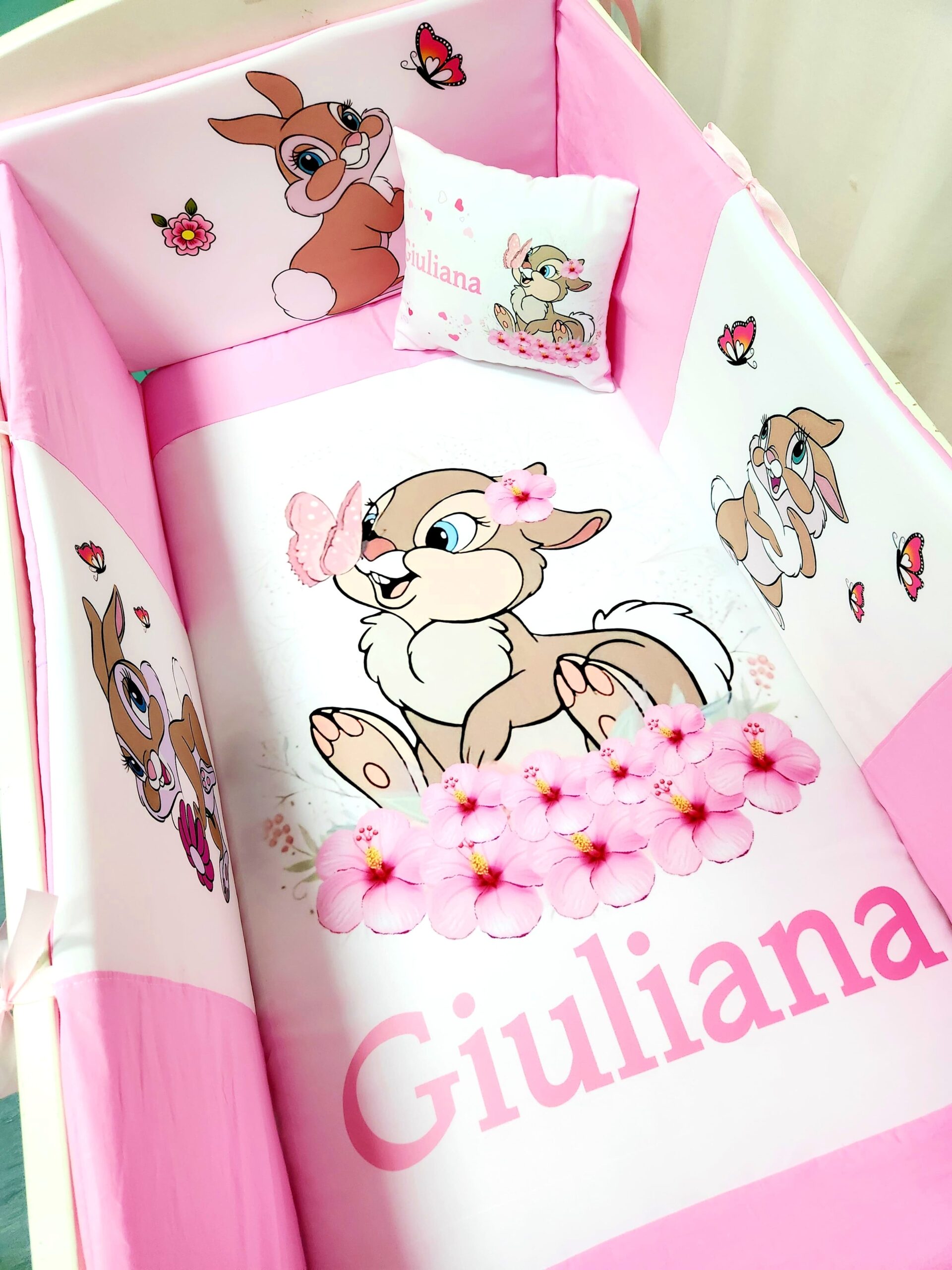 Modelo Proteção total «Coelhinha em flores»