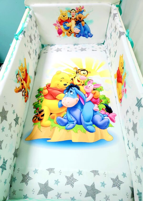 Modelo Proteção total «Winnie com estrelas verde agua»