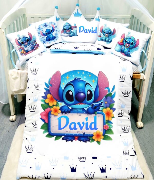 Modelo Coroa «Stitch com flores»