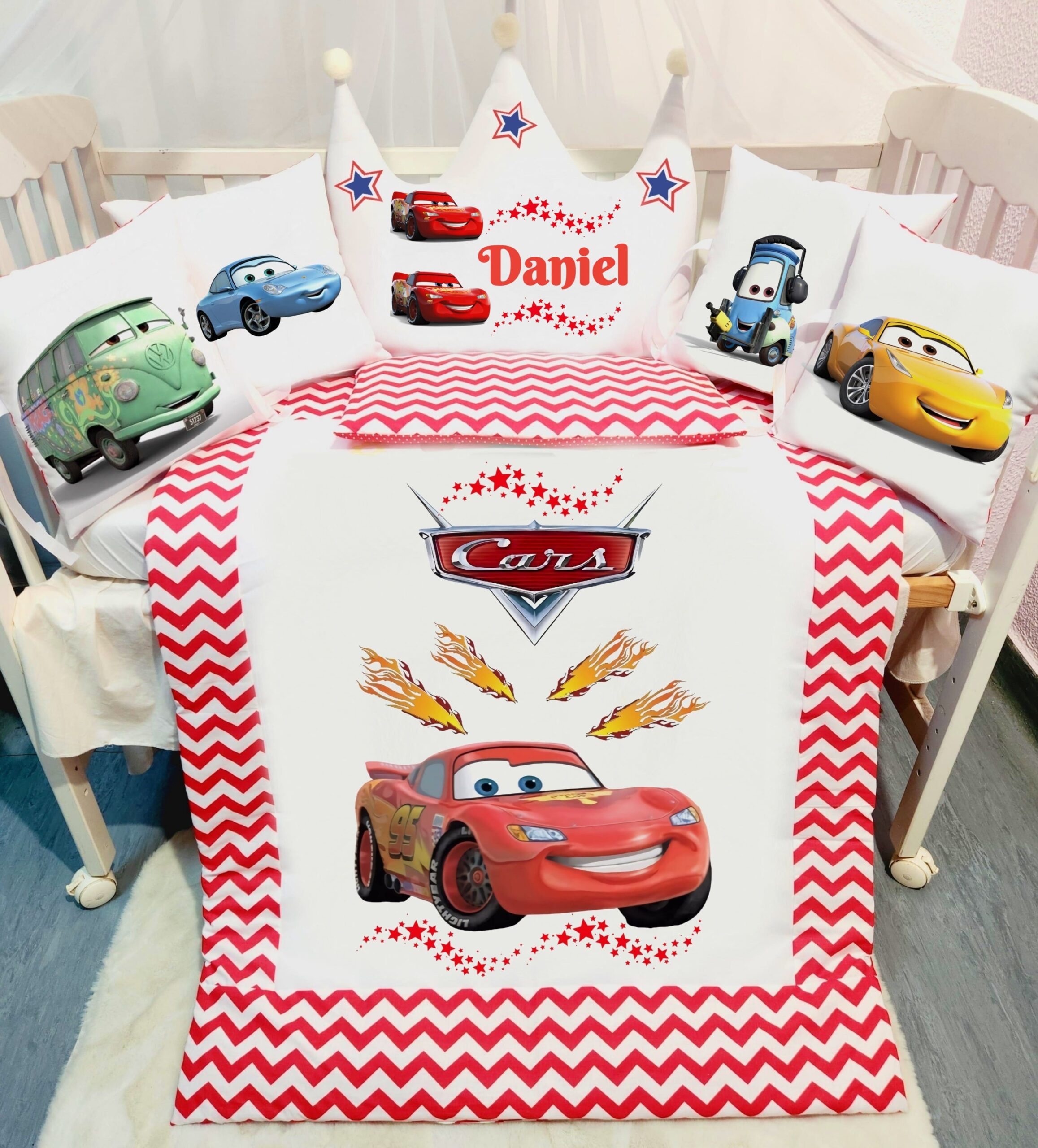 Modelo Coroa «Cars vermelho»