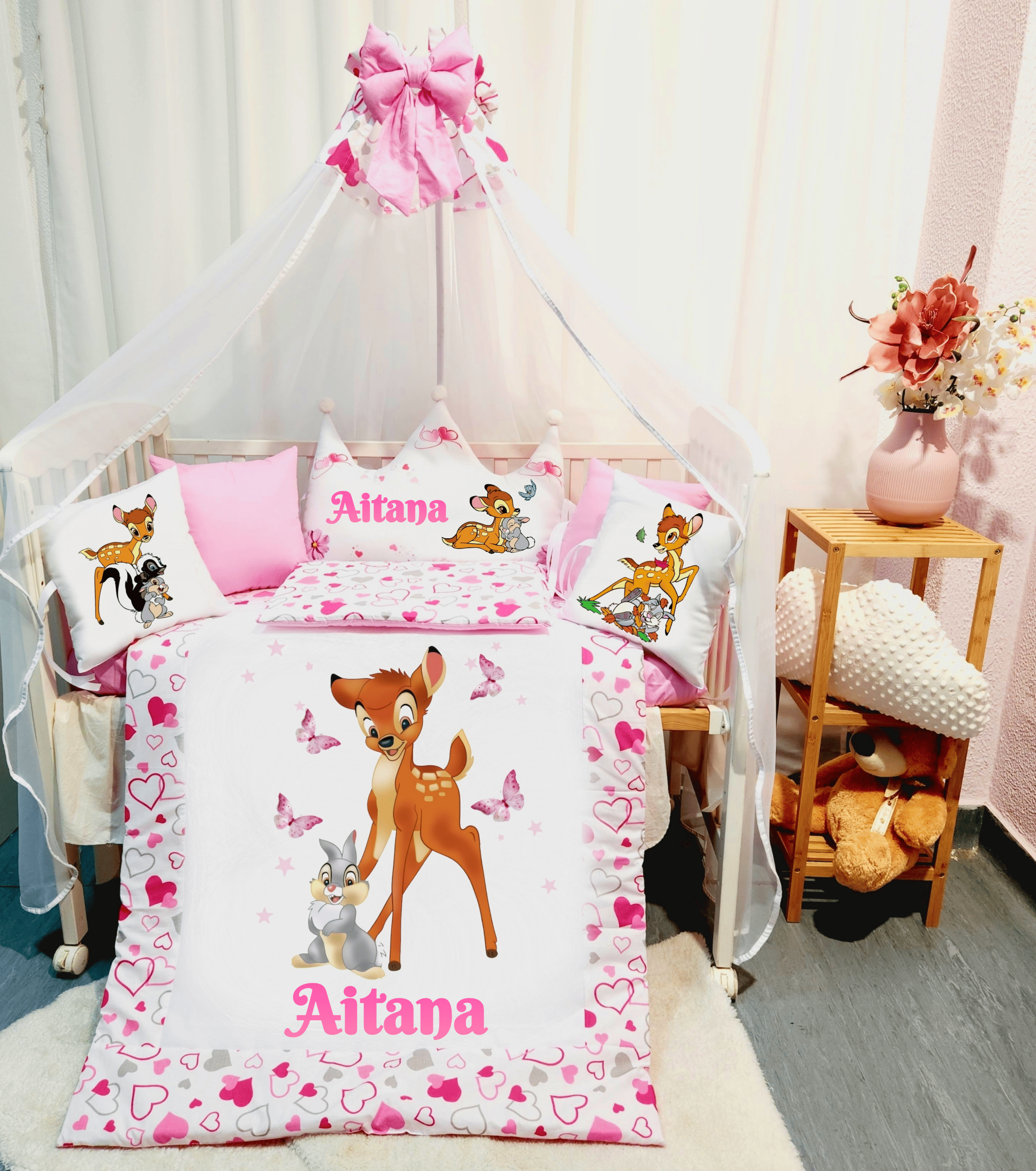 Modelo Coroa «Bambi rosa»