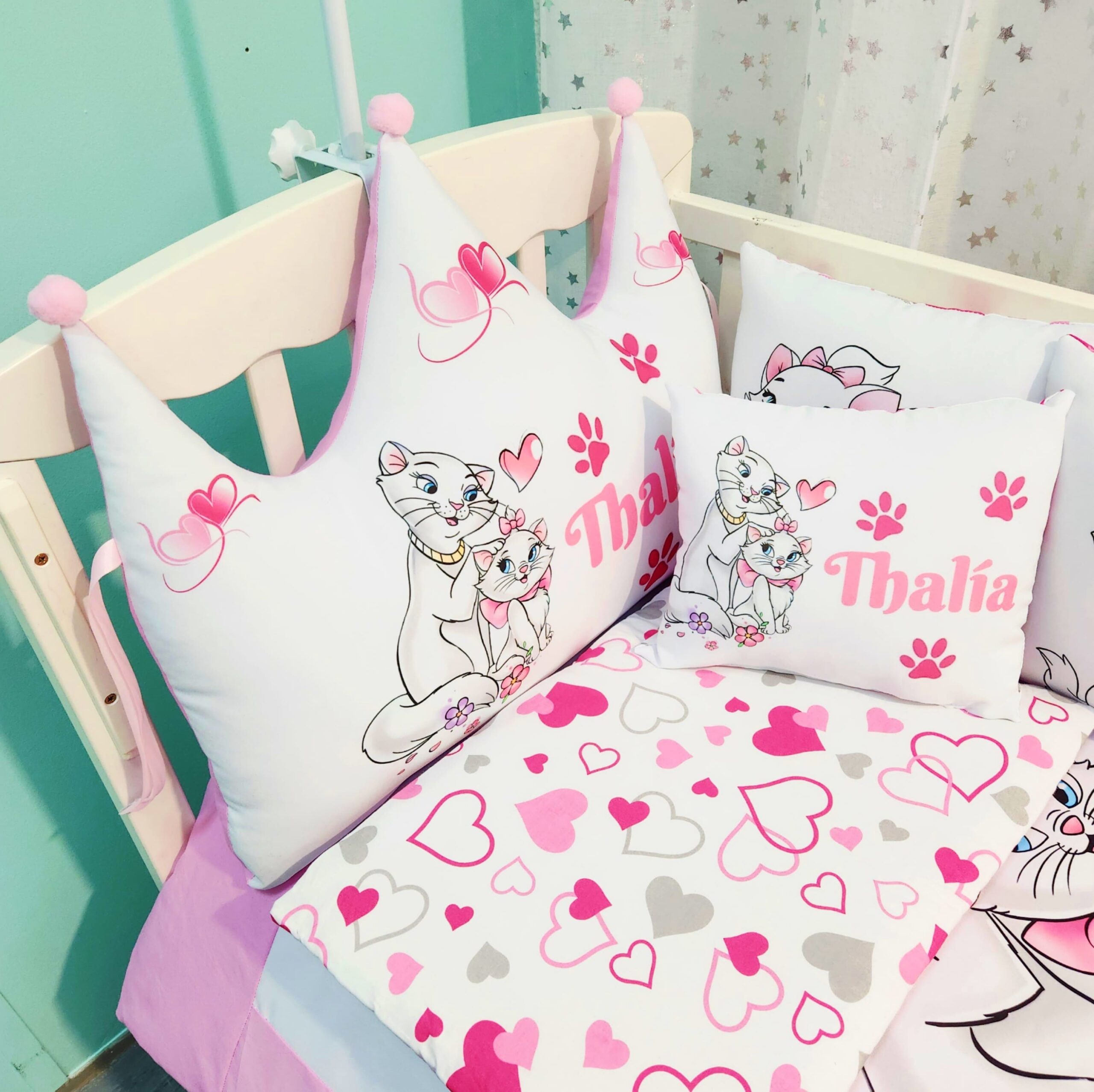 Modelo Coroa «Gatinha Marie rosa»