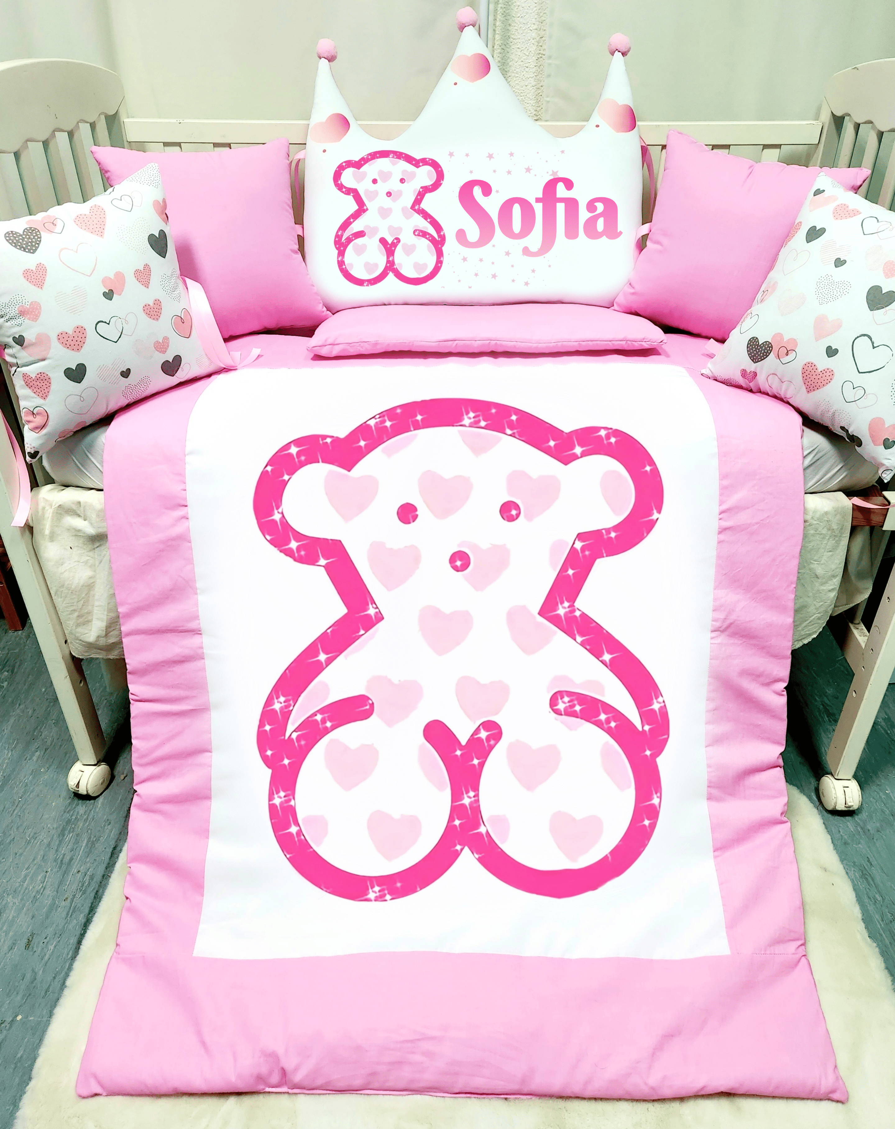 Modelo Coroa «Ursinho Tous rosa»