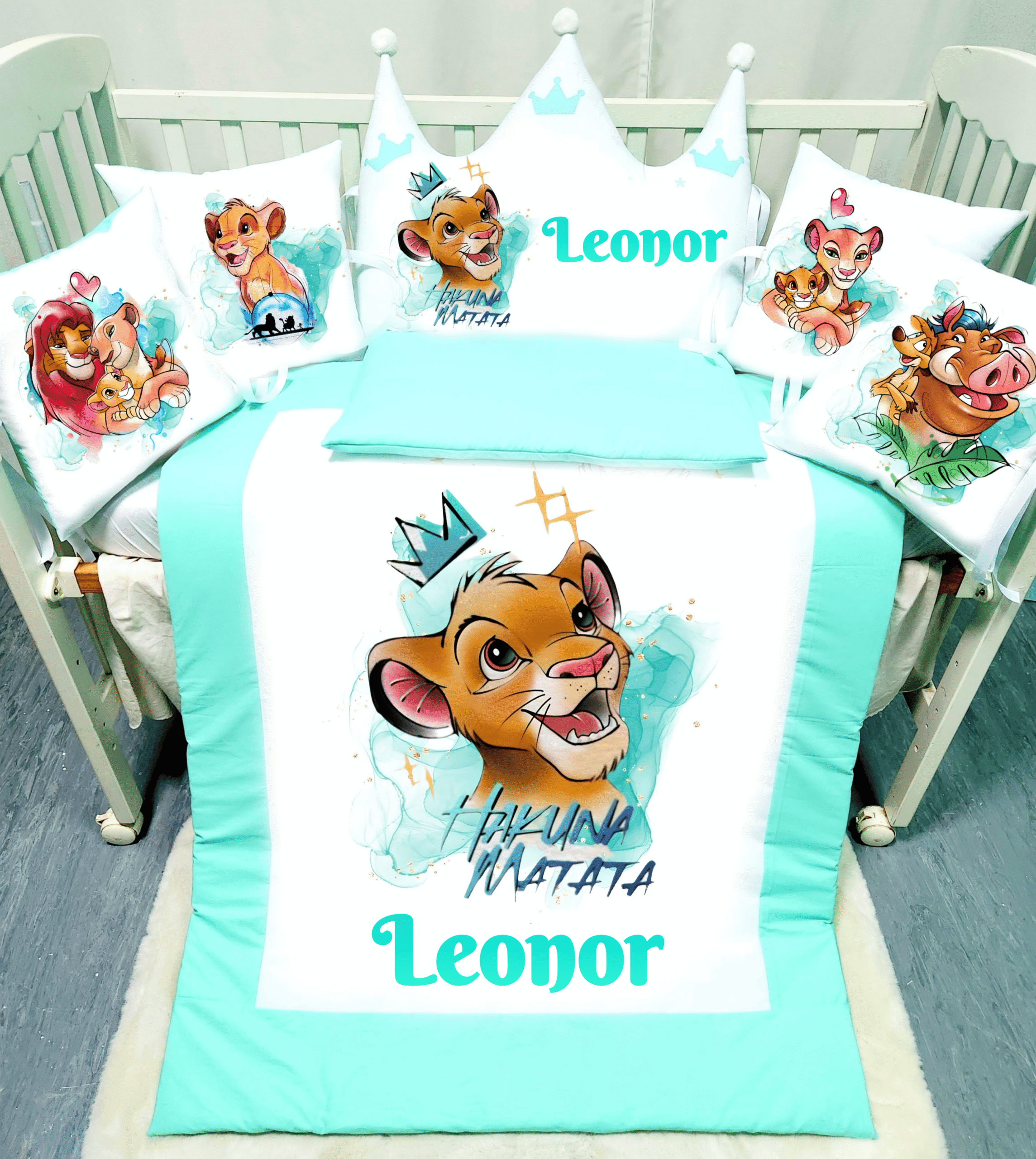 Modelo Coroa «Rei Leão azul marinho»