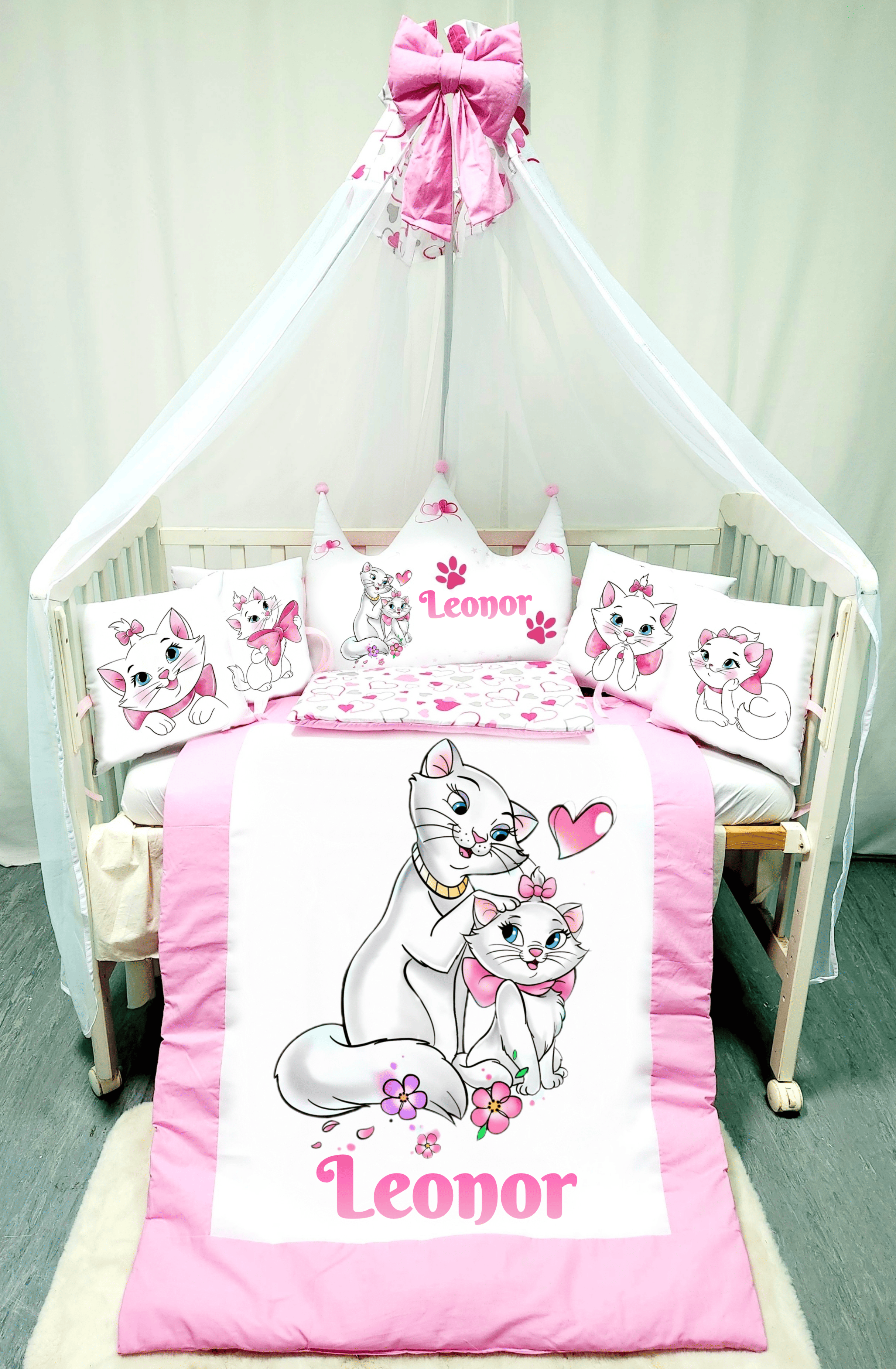 Modelo Coroa «Gatinha Marie rosa»