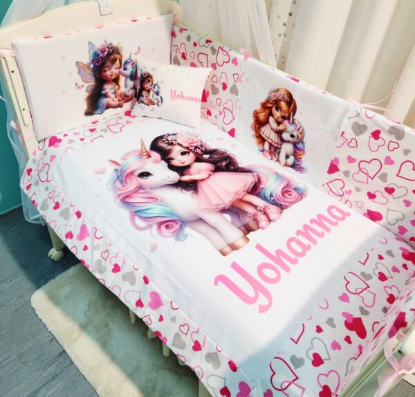 Modelo Proteção total «Unicórnio e Princesa»