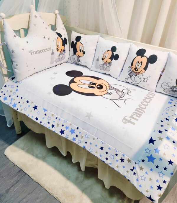 Modelo Coroa «Mickey cinzento e estrelas azuis»