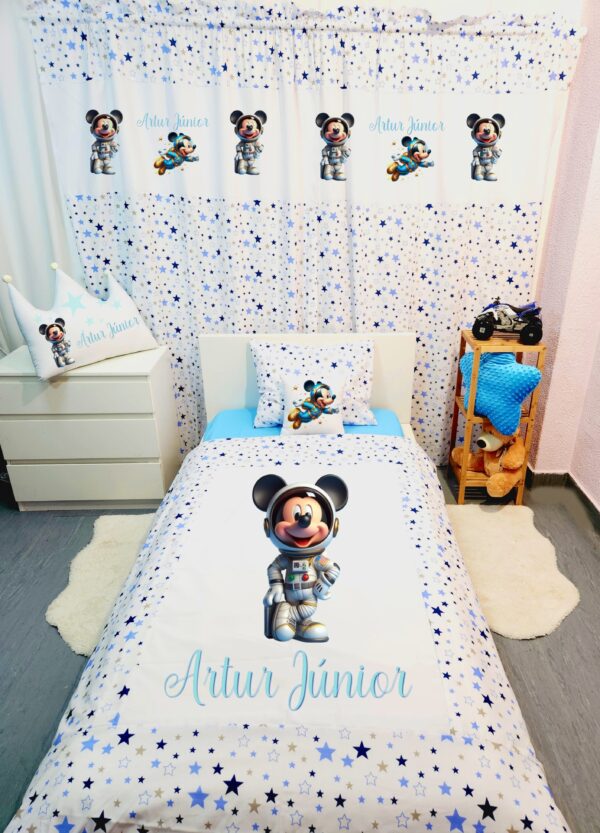 Conjunto para cama solteiro 90×200cm «Mickey»