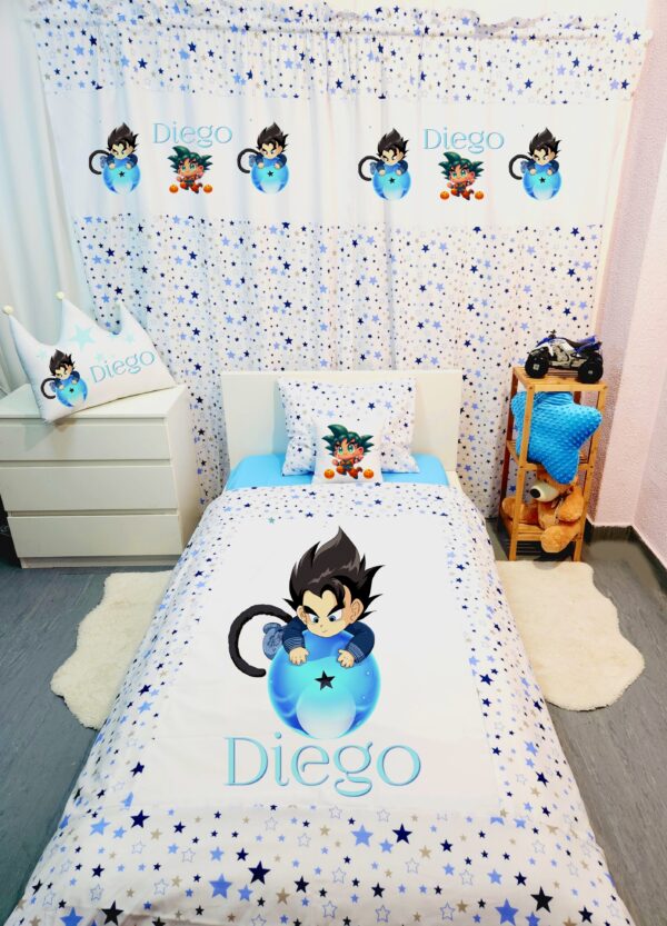 Conjunto para cama solteiro 90×200cm «Goku»