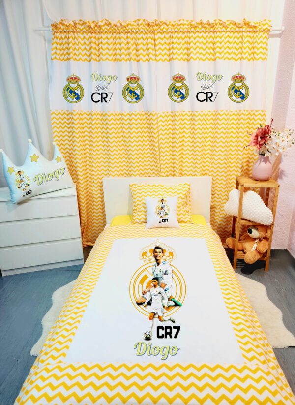 Conjunto para cama solteiro 90×200cm «Cristiano Ronaldo 2»
