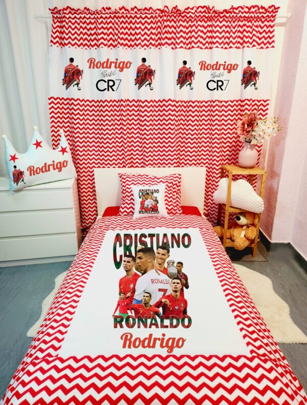 Conjunto para cama solteiro 90×200cm «Cristiano Ronaldo»