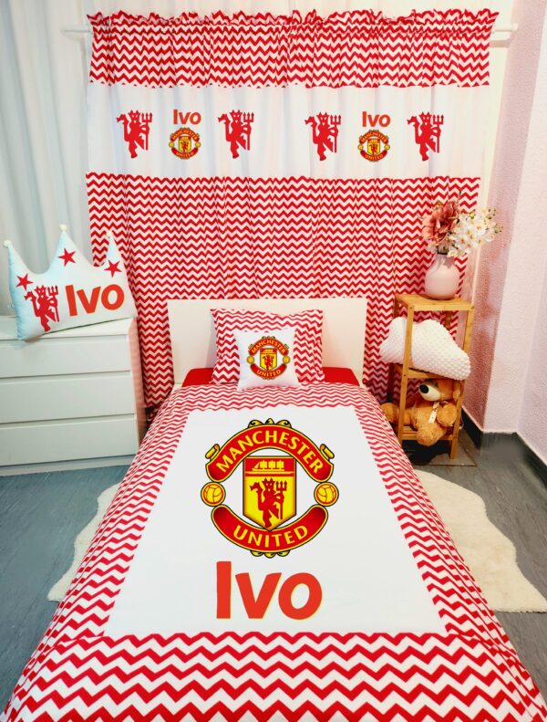 Conjunto para cama solteiro 90×200cm «Manchester united»
