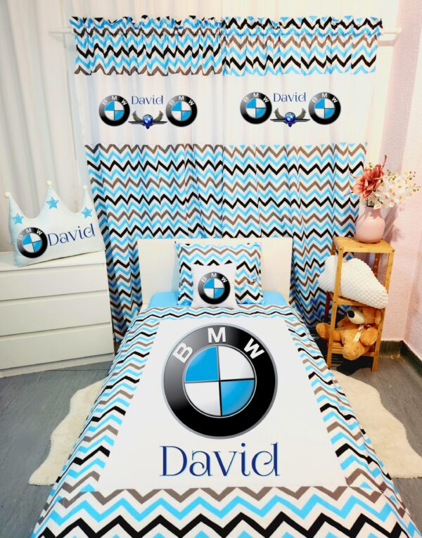Conjunto para cama solteiro 90×200cm «BMW»
