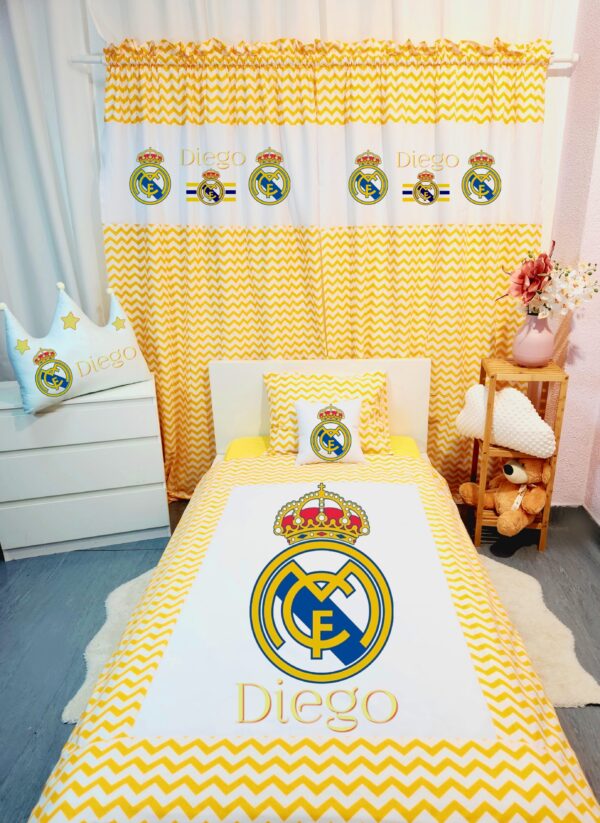 Conjunto para cama solteiro 90×200cm «Real Madrid»
