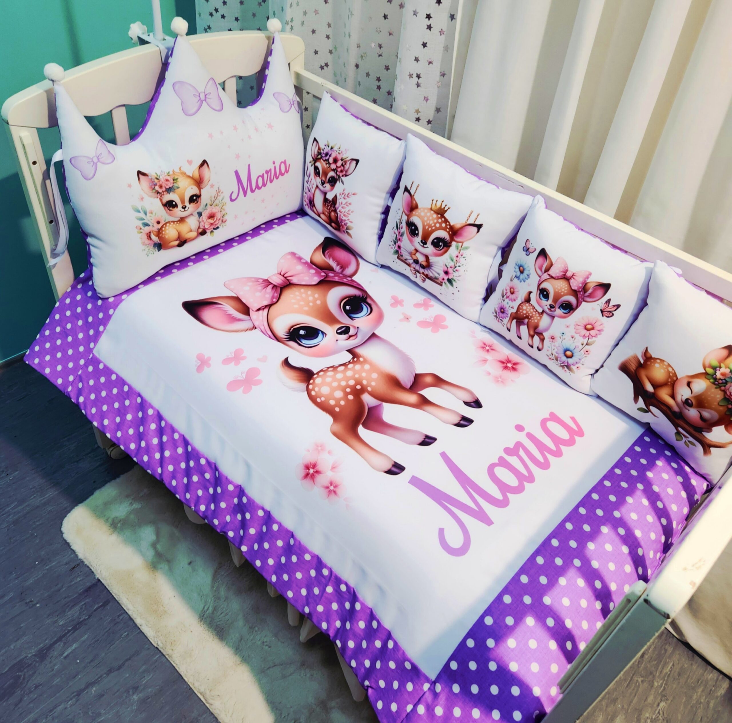 Modelo Coroa «Bambi roxo»