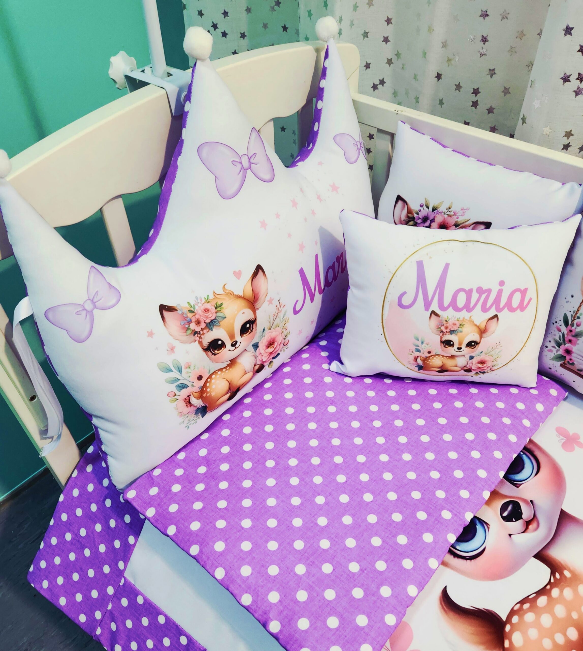 Modelo Coroa «Bambi roxo»