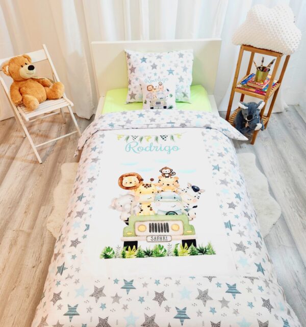 Conjunto para cama solteiro 90×200cm «Safary»