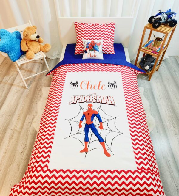 Conjunto para cama solteiro 90×200cm «Spider Man»