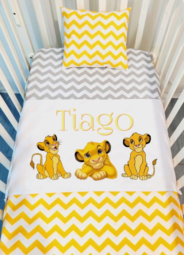 Conjunto Lençois «Rei Leão amarelo»