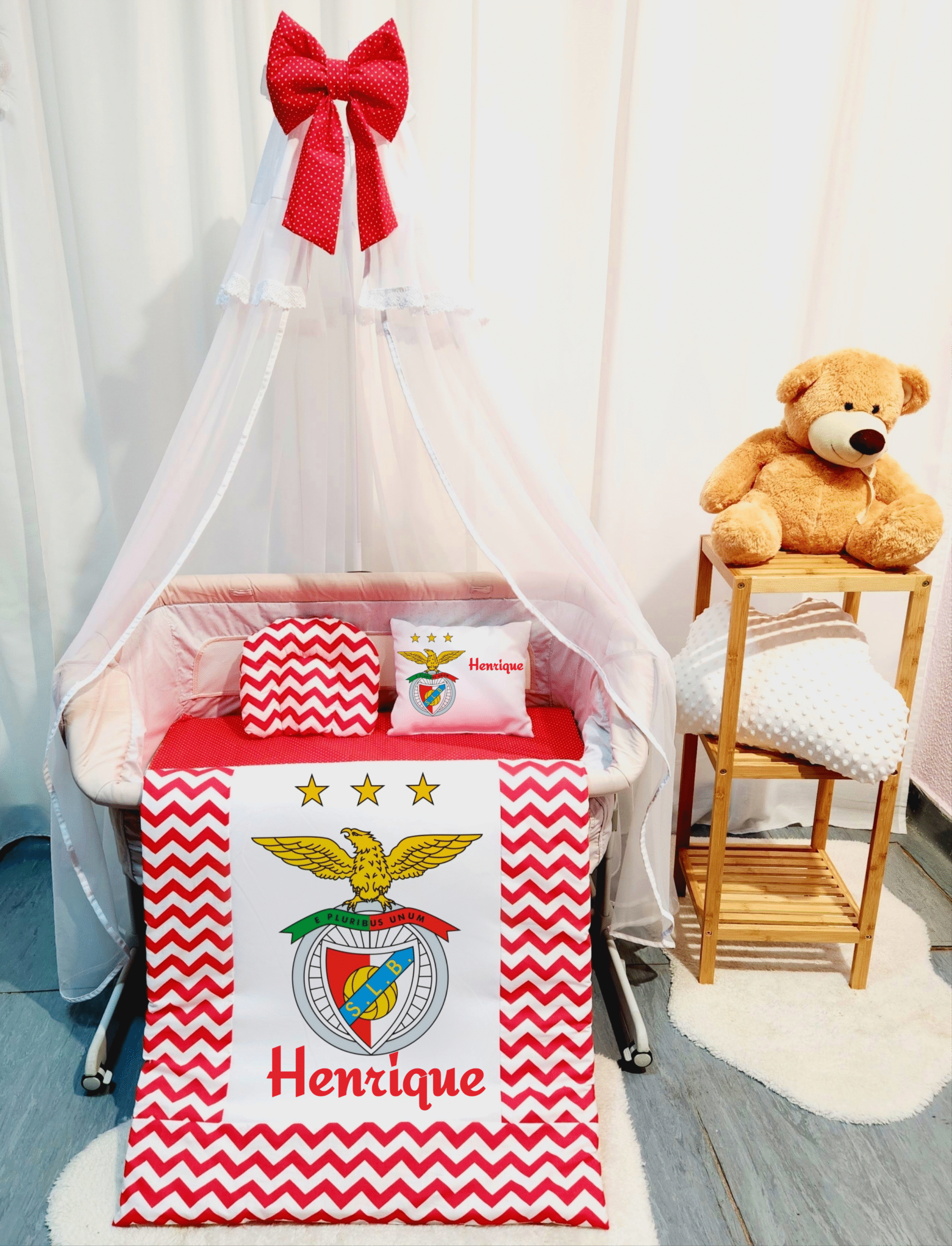 Roupa para mini berço «Benfica»