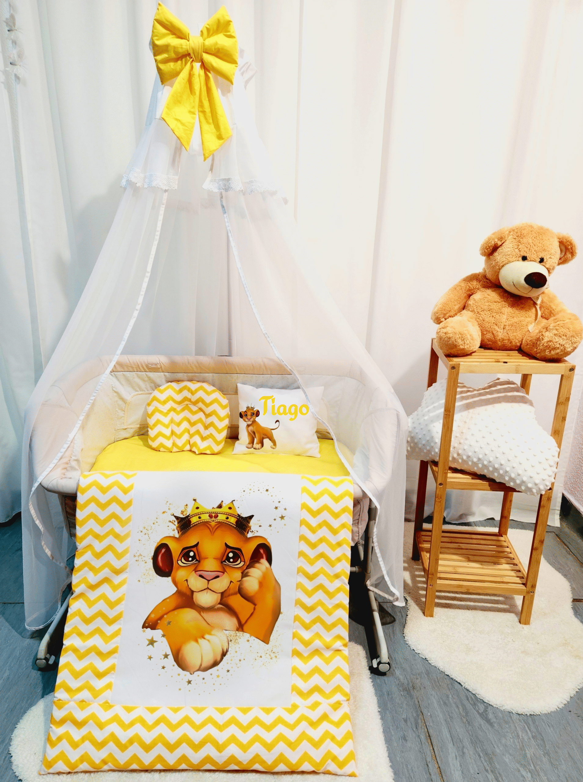 Roupa para mini berço «Rei Leão principe»