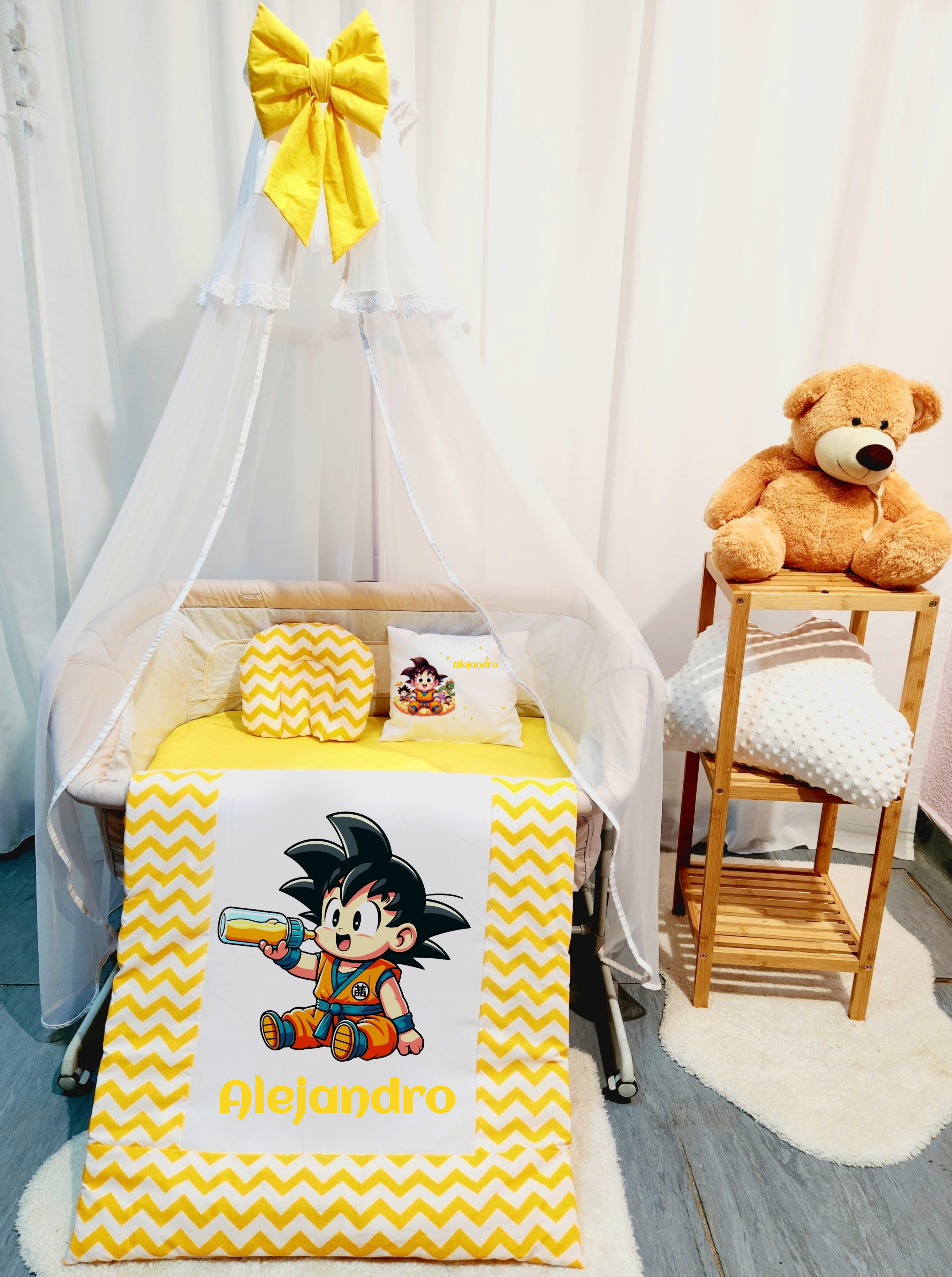 Roupa para mini berço «Goku»