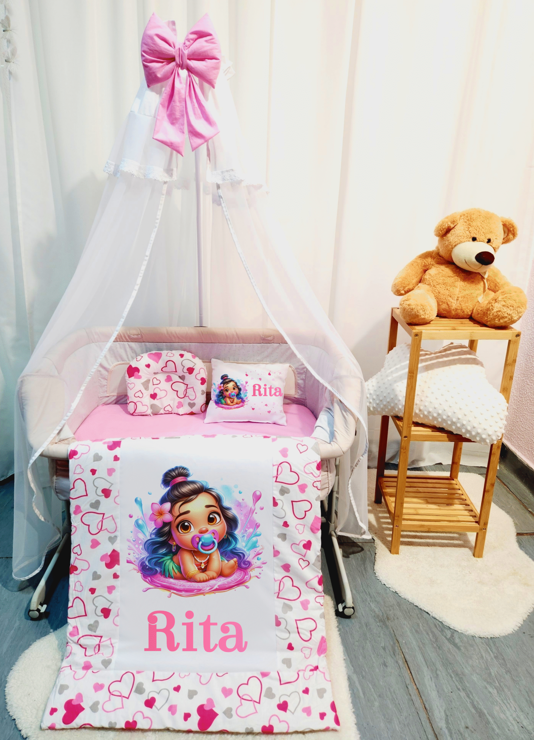 Roupa para mini berço «Moana»