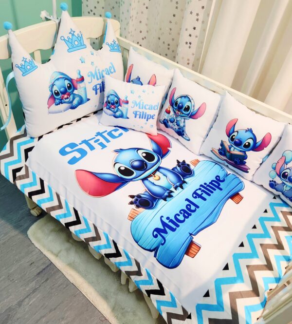 Conjunto Coroa «Stitch zig zag»