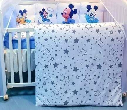 Conjunto 8 peças «Mickey estrelas cinzentas»