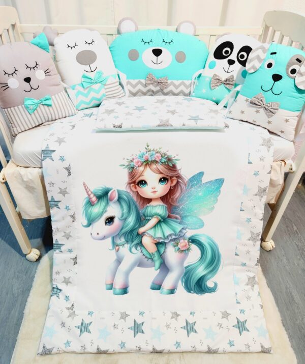 Conjunto Animais «Fada com unicórnio»