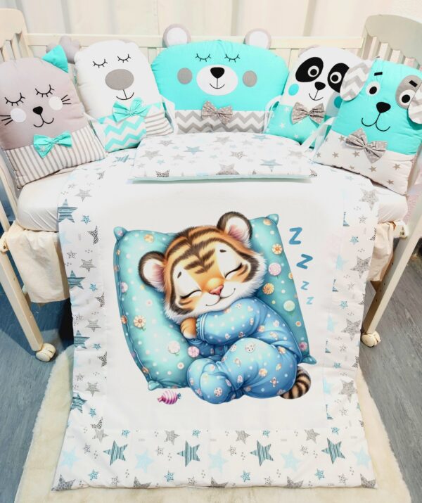 Conjunto Animais «Tigro dorme na almofada»