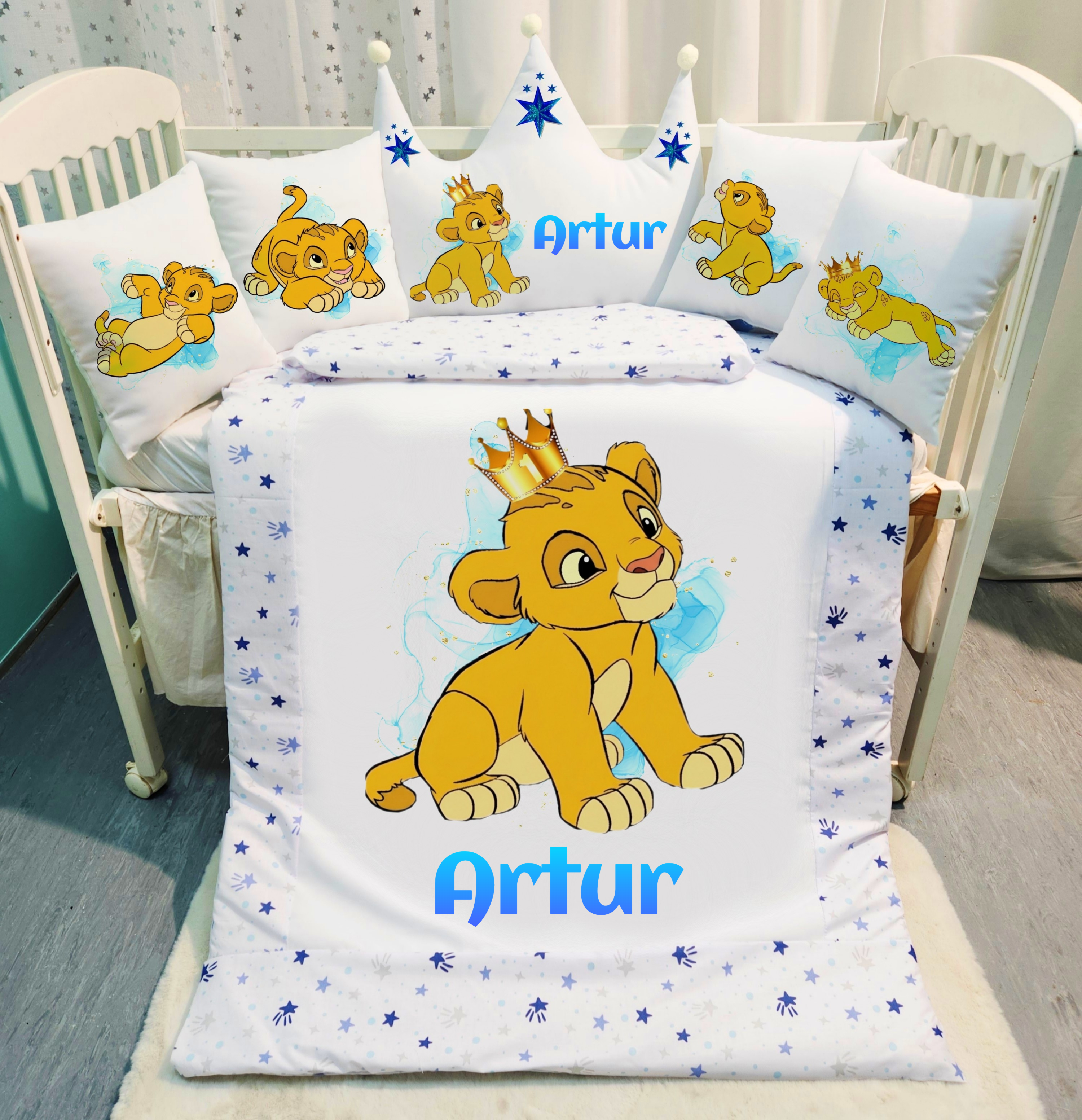 Conjunto Coroa «Rei Leão bebezinho»