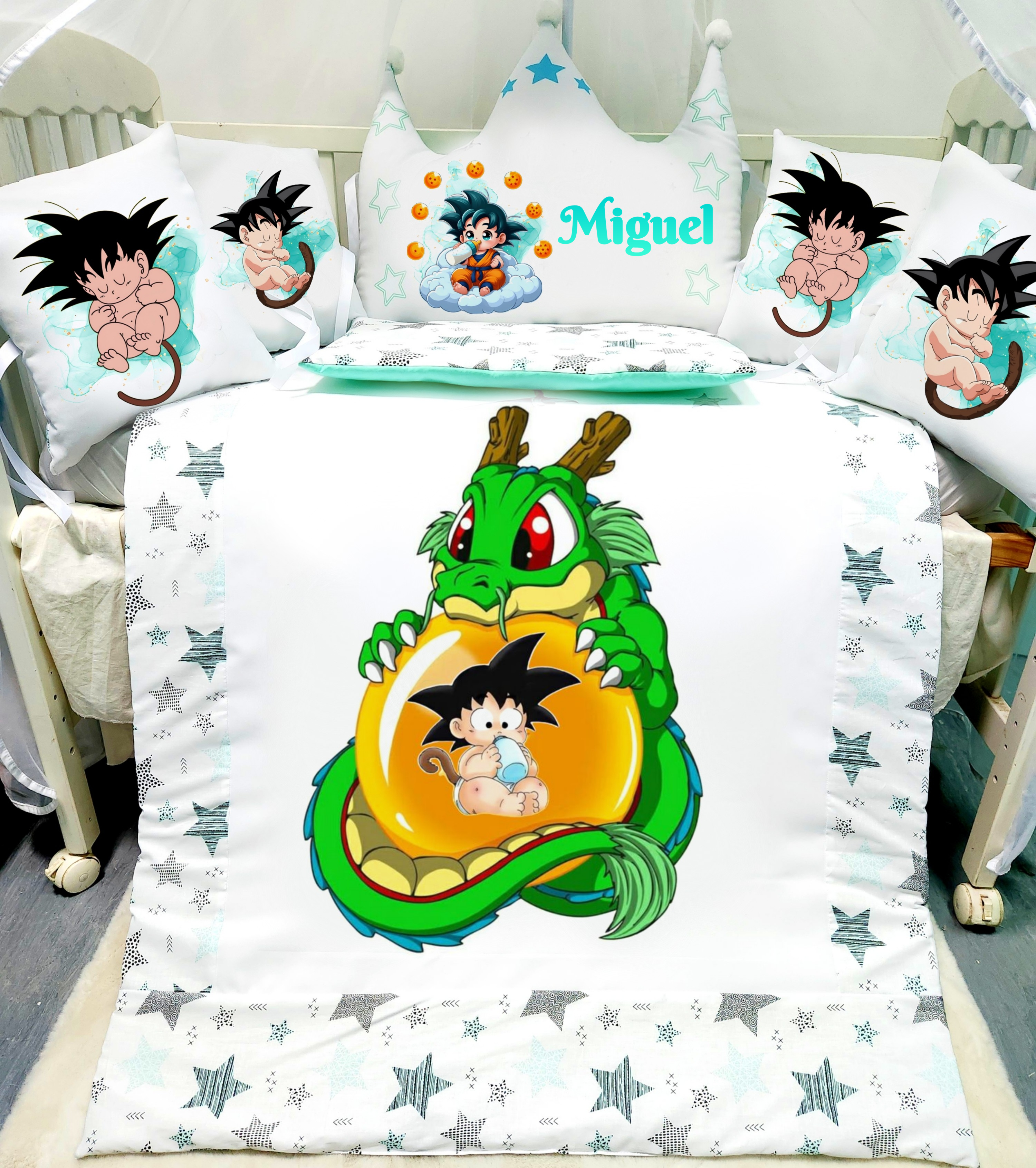 Modelo Coroa «Goku com crocodilo»