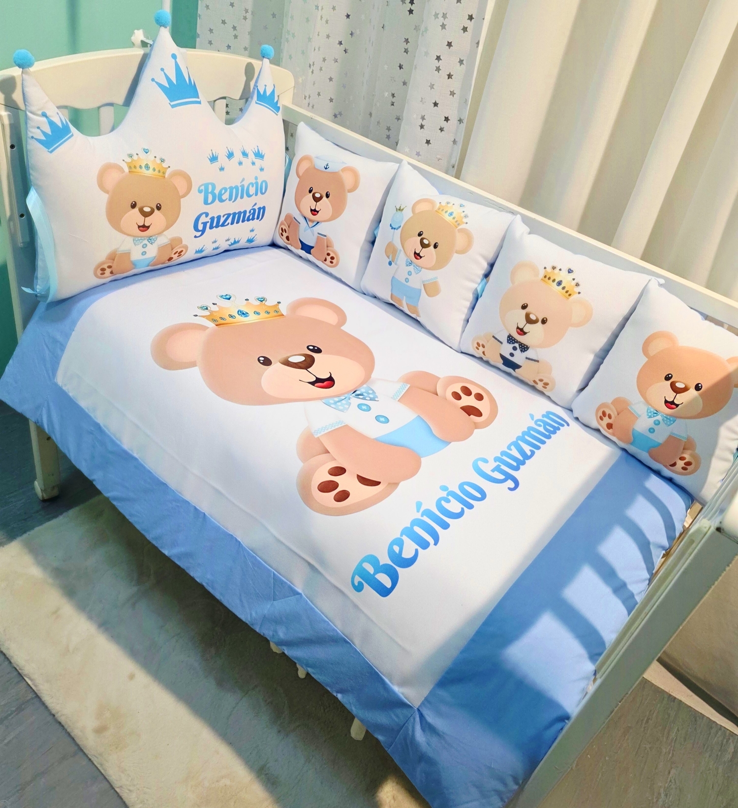 Modelo Coroa «Ursinho azul bebe»